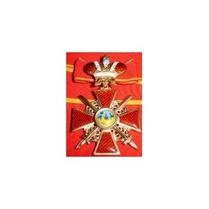 Крест ордена Святой Анны 2 ст.(с мечами,с короной)