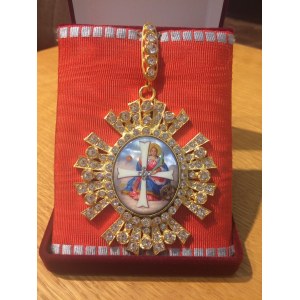 Крест Ордена Святой Екатерины 1 ст.(с хрусталём)