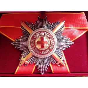 Звезда ордена Святой Анны бриллиантовой огранки (с мечами)
