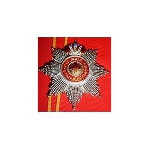 Звезда ордена Святой Анны бриллиантовой огранки (с короной)