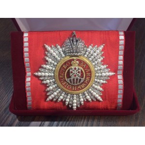 Звезда Ордена Святой Екатерины (с короной,с хрусталём и жемчугом)