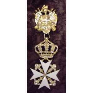 Крест орд.Св.Иоанна Иерусалимского мальтийский, командорский (с хрусталём)