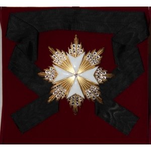 Звезда орд.Св.Иоанна Иерусалимского мальтийская (с хрусталём)