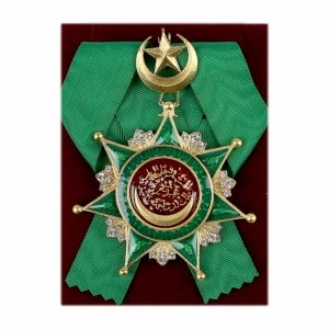 Знак Ордена Османие с хрусталём (Турция) 